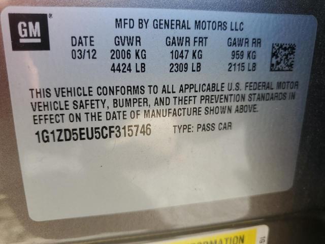 Photo 12 VIN: 1G1ZD5EU5CF315746 - CHEVROLET MALIBU 