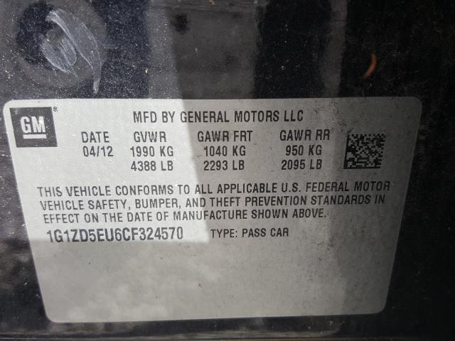 Photo 9 VIN: 1G1ZD5EU6CF324570 - CHEVROLET MALIBU 2LT 