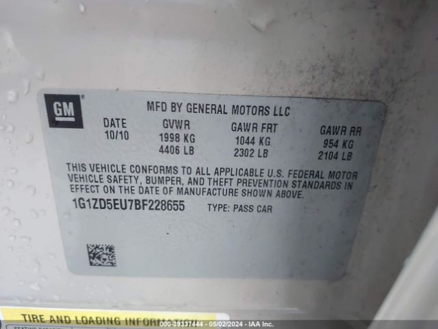 Photo 8 VIN: 1G1ZD5EU7BF228655 - CHEVROLET MALIBU 