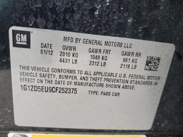 Photo 9 VIN: 1G1ZD5EU9CF252375 - CHEVROLET MALIBU 2LT 