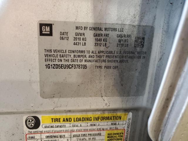 Photo 11 VIN: 1G1ZD5EU9CF378705 - CHEVROLET MALIBU 2LT 