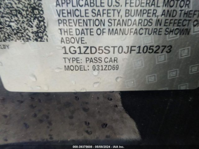 Photo 8 VIN: 1G1ZD5ST0JF105273 - CHEVROLET MALIBU 