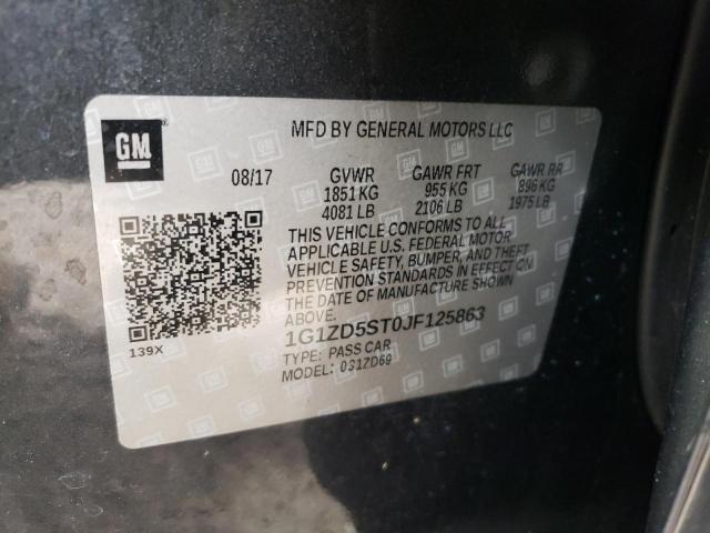 Photo 11 VIN: 1G1ZD5ST0JF125863 - CHEVROLET MALIBU LT 