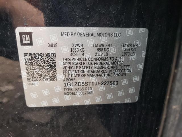 Photo 12 VIN: 1G1ZD5ST0JF227583 - CHEVROLET MALIBU 