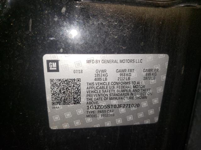 Photo 9 VIN: 1G1ZD5ST0JF271020 - CHEVROLET MALIBU LT 