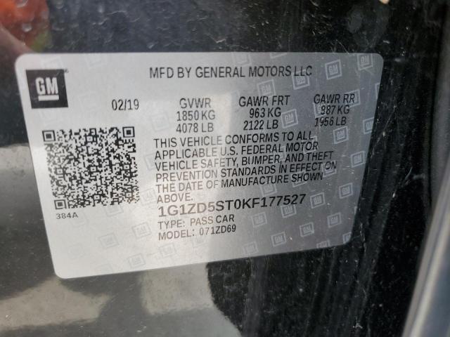 Photo 11 VIN: 1G1ZD5ST0KF177527 - CHEVROLET MALIBU 