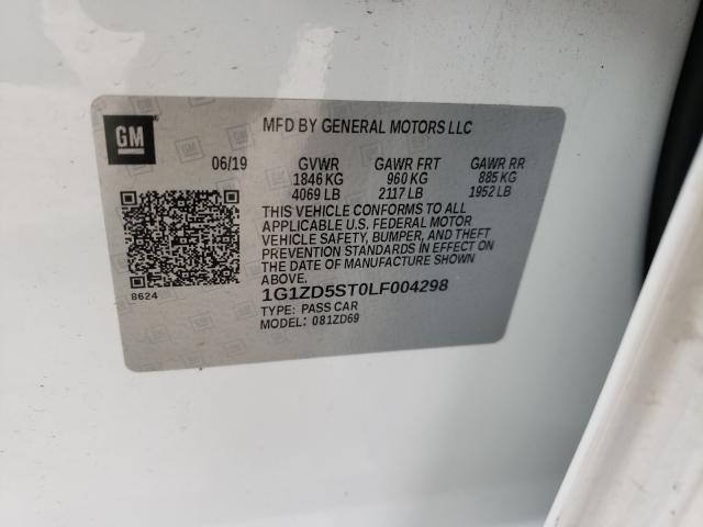 Photo 9 VIN: 1G1ZD5ST0LF004298 - CHEVROLET MALIBU LT 