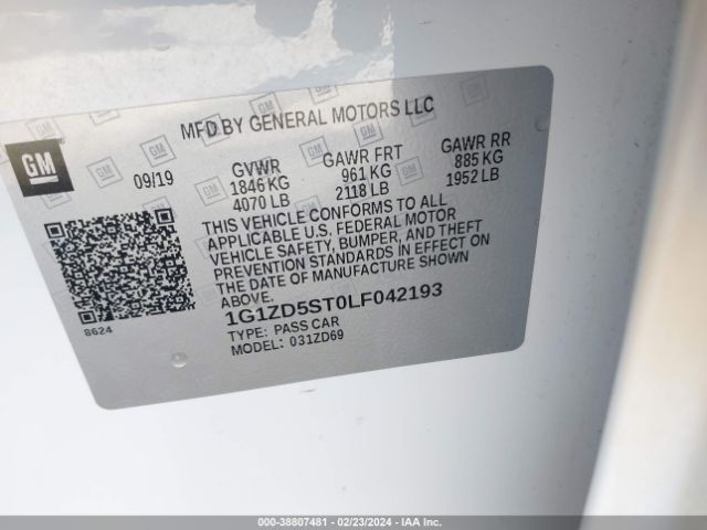 Photo 8 VIN: 1G1ZD5ST0LF042193 - CHEVROLET MALIBU 