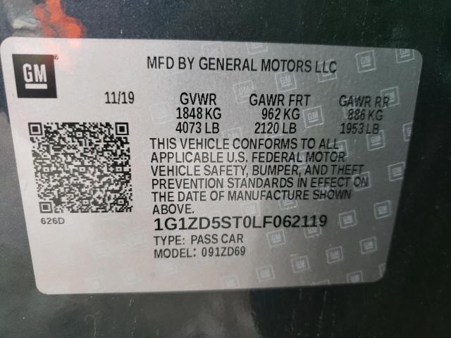 Photo 9 VIN: 1G1ZD5ST0LF062119 - CHEVROLET MALIBU LT 