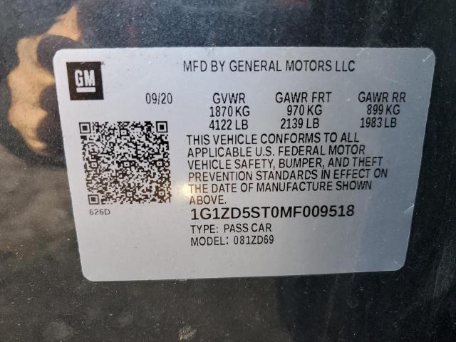 Photo 11 VIN: 1G1ZD5ST0MF009518 - CHEVROLET MALIBU 