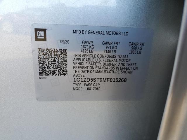 Photo 11 VIN: 1G1ZD5ST0MF015268 - CHEVROLET MALIBU LT 