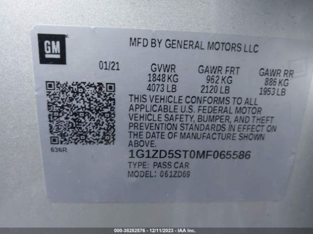 Photo 8 VIN: 1G1ZD5ST0MF065586 - CHEVROLET MALIBU 