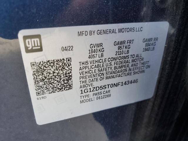 Photo 11 VIN: 1G1ZD5ST0NF143446 - CHEVROLET MALIBU 