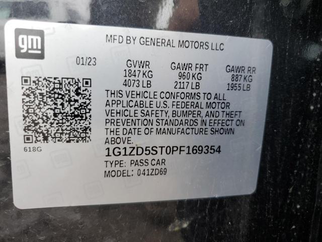 Photo 12 VIN: 1G1ZD5ST0PF169354 - CHEVROLET MALIBU 