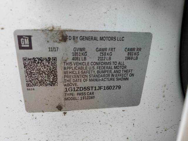 Photo 9 VIN: 1G1ZD5ST1JF160279 - CHEVROLET MALIBU LT 