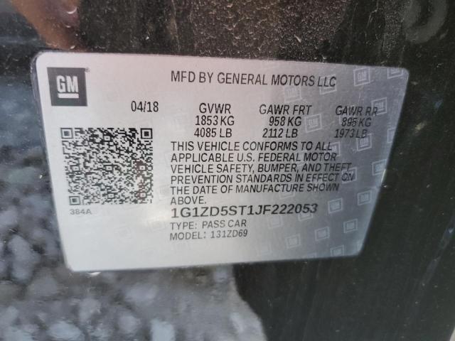 Photo 11 VIN: 1G1ZD5ST1JF222053 - CHEVROLET MALIBU LT 