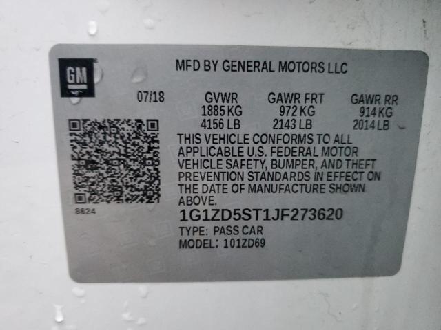 Photo 11 VIN: 1G1ZD5ST1JF273620 - CHEVROLET MALIBU 