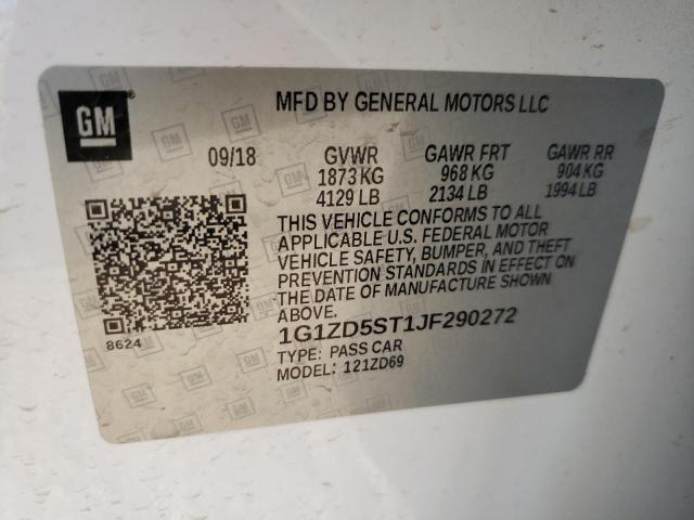 Photo 11 VIN: 1G1ZD5ST1JF290272 - CHEVROLET MALIBU LT 