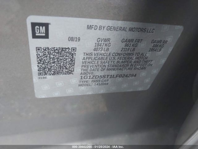 Photo 8 VIN: 1G1ZD5ST1LF024284 - CHEVROLET MALIBU 