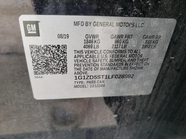 Photo 12 VIN: 1G1ZD5ST1LF028092 - CHEVROLET MALIBU LT 