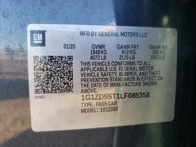 Photo 9 VIN: 1G1ZD5ST1LF085358 - CHEVROLET MALIBU LT 