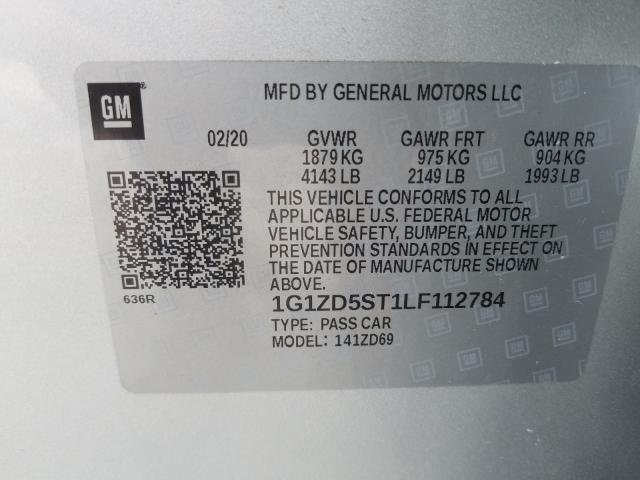 Photo 9 VIN: 1G1ZD5ST1LF112784 - CHEVROLET MALIBU 