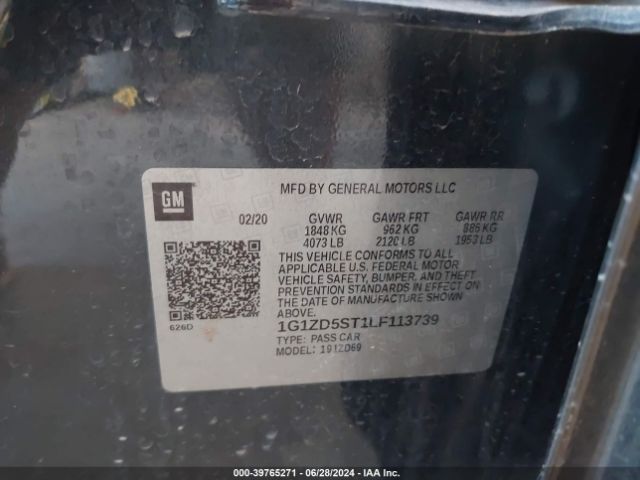 Photo 8 VIN: 1G1ZD5ST1LF113739 - CHEVROLET MALIBU 