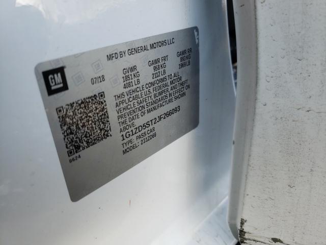 Photo 9 VIN: 1G1ZD5ST2JF266093 - CHEVROLET MALIBU LT 