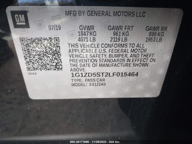 Photo 8 VIN: 1G1ZD5ST2LF015464 - CHEVROLET MALIBU 