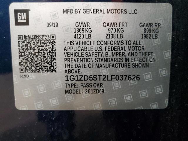 Photo 11 VIN: 1G1ZD5ST2LF037626 - CHEVROLET MALIBU LT 