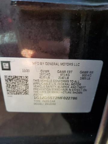 Photo 12 VIN: 1G1ZD5ST2MF022786 - CHEVROLET MALIBU LT 