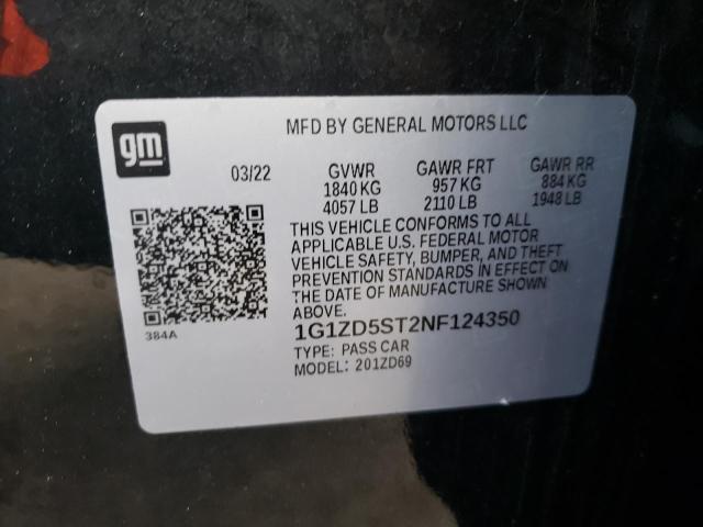 Photo 12 VIN: 1G1ZD5ST2NF124350 - CHEVROLET MALIBU 