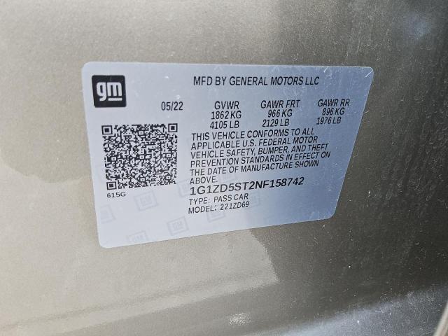 Photo 12 VIN: 1G1ZD5ST2NF158742 - CHEVROLET MALIBU LT 