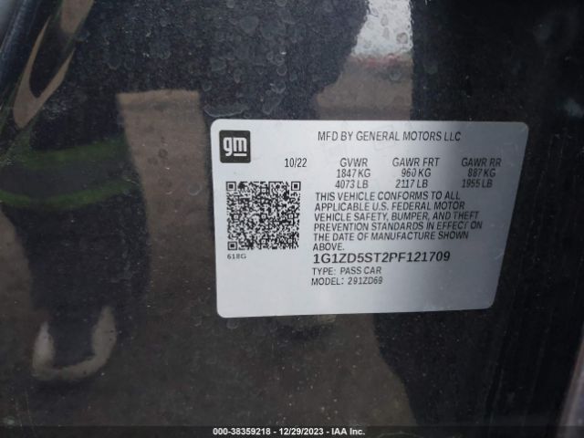 Photo 8 VIN: 1G1ZD5ST2PF121709 - CHEVROLET MALIBU 