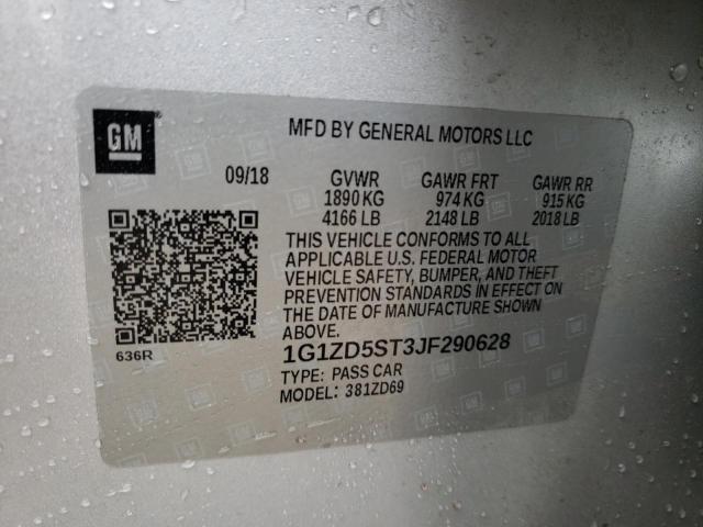 Photo 11 VIN: 1G1ZD5ST3JF290628 - CHEVROLET MALIBU 