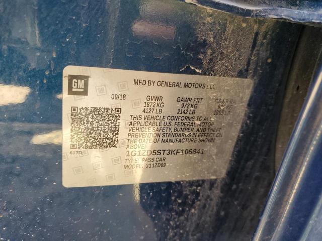 Photo 9 VIN: 1G1ZD5ST3KF106841 - CHEVROLET MALIBU LT 