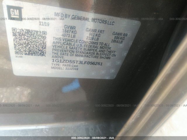 Photo 8 VIN: 1G1ZD5ST3LF056251 - CHEVROLET MALIBU 