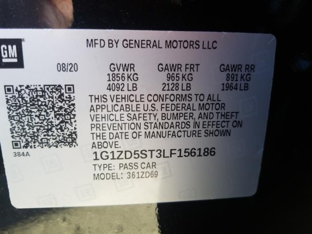 Photo 9 VIN: 1G1ZD5ST3LF156186 - CHEVROLET MALIBU LT 