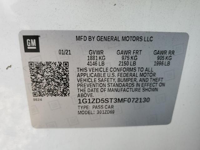 Photo 11 VIN: 1G1ZD5ST3MF072130 - CHEVROLET MALIBU 