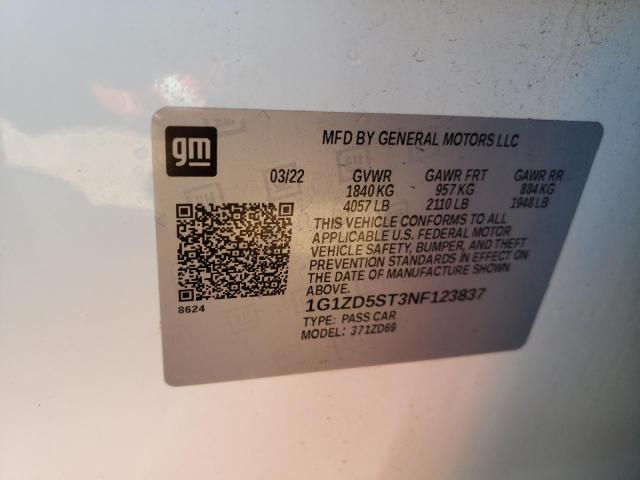 Photo 11 VIN: 1G1ZD5ST3NF123837 - CHEVROLET MALIBU LT 