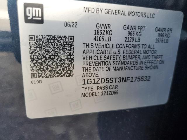 Photo 11 VIN: 1G1ZD5ST3NF175632 - CHEVROLET MALIBU 