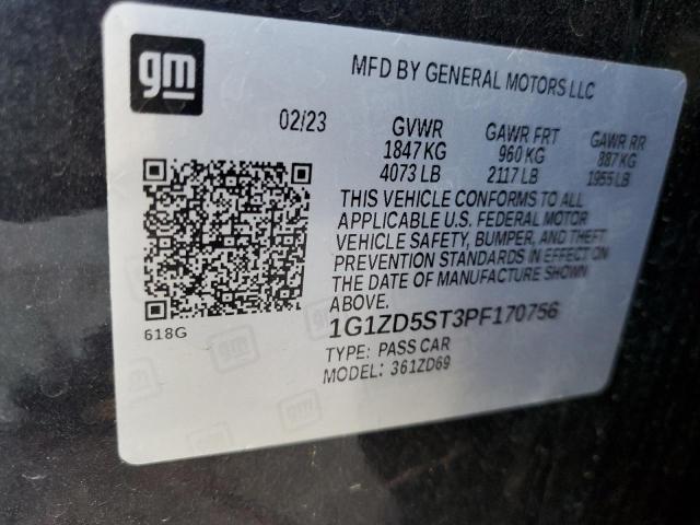 Photo 12 VIN: 1G1ZD5ST3PF170756 - CHEVROLET MALIBU LT 