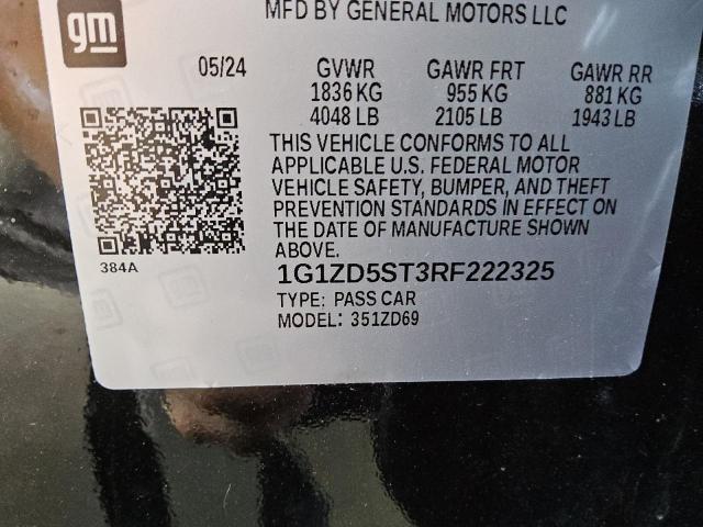 Photo 11 VIN: 1G1ZD5ST3RF222325 - CHEVROLET MALIBU LT 