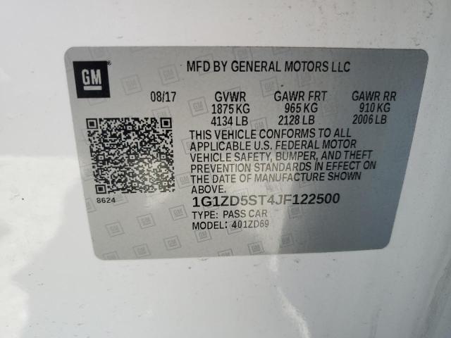 Photo 11 VIN: 1G1ZD5ST4JF122500 - CHEVROLET MALIBU 