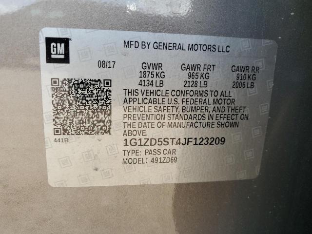 Photo 12 VIN: 1G1ZD5ST4JF123209 - CHEVROLET MALIBU LT 