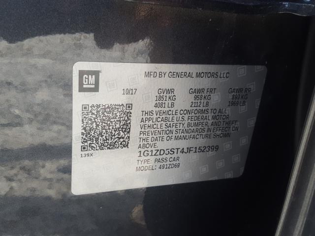 Photo 9 VIN: 1G1ZD5ST4JF152399 - CHEVROLET MALIBU LT 