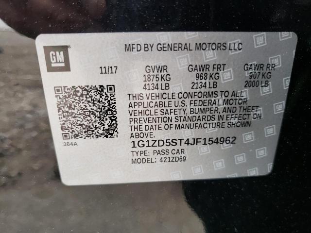 Photo 11 VIN: 1G1ZD5ST4JF154962 - CHEVROLET MALIBU LT 