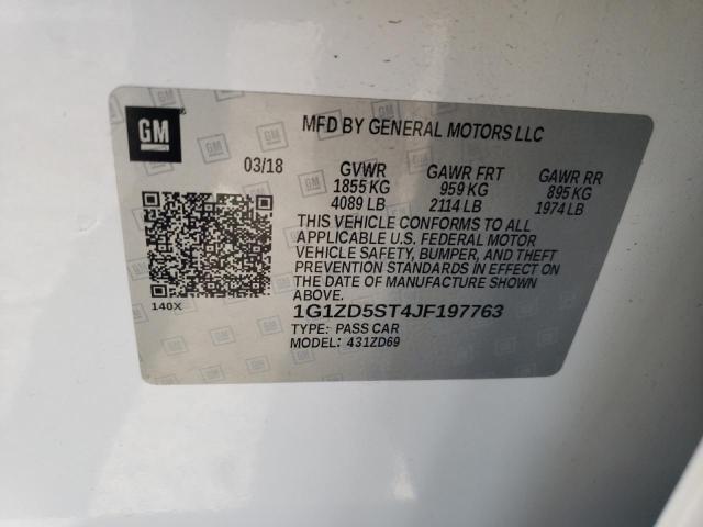 Photo 11 VIN: 1G1ZD5ST4JF197763 - CHEVROLET MALIBU 