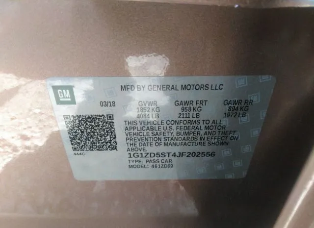 Photo 8 VIN: 1G1ZD5ST4JF202556 - CHEVROLET MALIBU 