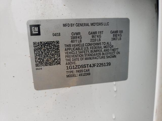 Photo 9 VIN: 1G1ZD5ST4JF225139 - CHEVROLET MALIBU LT 